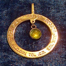 Amulets and Charms - Ana Becoach Gold Circle - Click here for more info