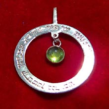Amulets and Charms - Ana Becoach Circle Pendant in Silver - Click here for more info