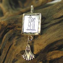 Amulets and Charms - Aquarius Jewelry Pendant Silver - Click here for more info