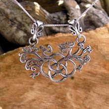 Amulets and Charms - Earth Element Pendant Silver - Click here for more info