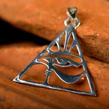 Amulets and Charms - Eye of Horus silver - Click here for more info