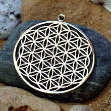 Amulets and Charms - Flower of life pendant - silver - Click here for more info