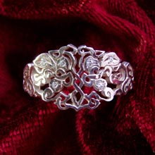 Amulets and Charms - Earth Element Ring silver - Click here for more info