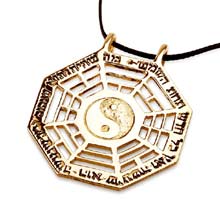 Amulets and Charms - I Ching pendant gold - Click here for more info