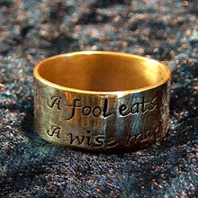 Amulets and Charms - Irish wit ring gold - Click here for more info