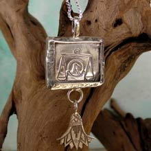 Amulets and Charms - Libra Jewelry Pendant Silver - Click here for more info