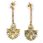 Amulets and Charms - Lotus Earrings - Click here for more info