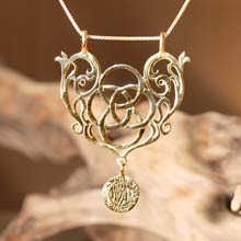 Amulets and Charms - Mother Earth Pendant gold - Click here for more info