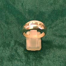 Amulets and Charms - Ring of change gold - Click here for more info