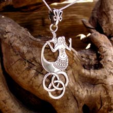 Amulets and Charms - Tarot Fool Card Pendant Gold - Click here for more info