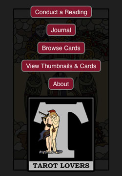 Tarot Card Reading App start